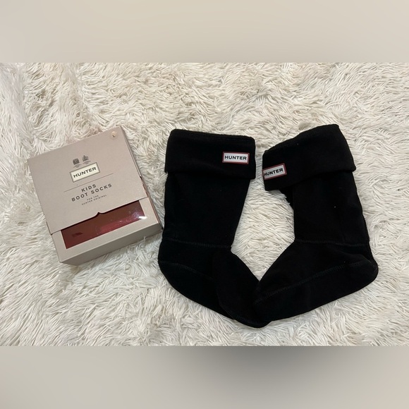 Hunter Kids Boots Socks - NIB - Black - size L - Picture 1 of 5